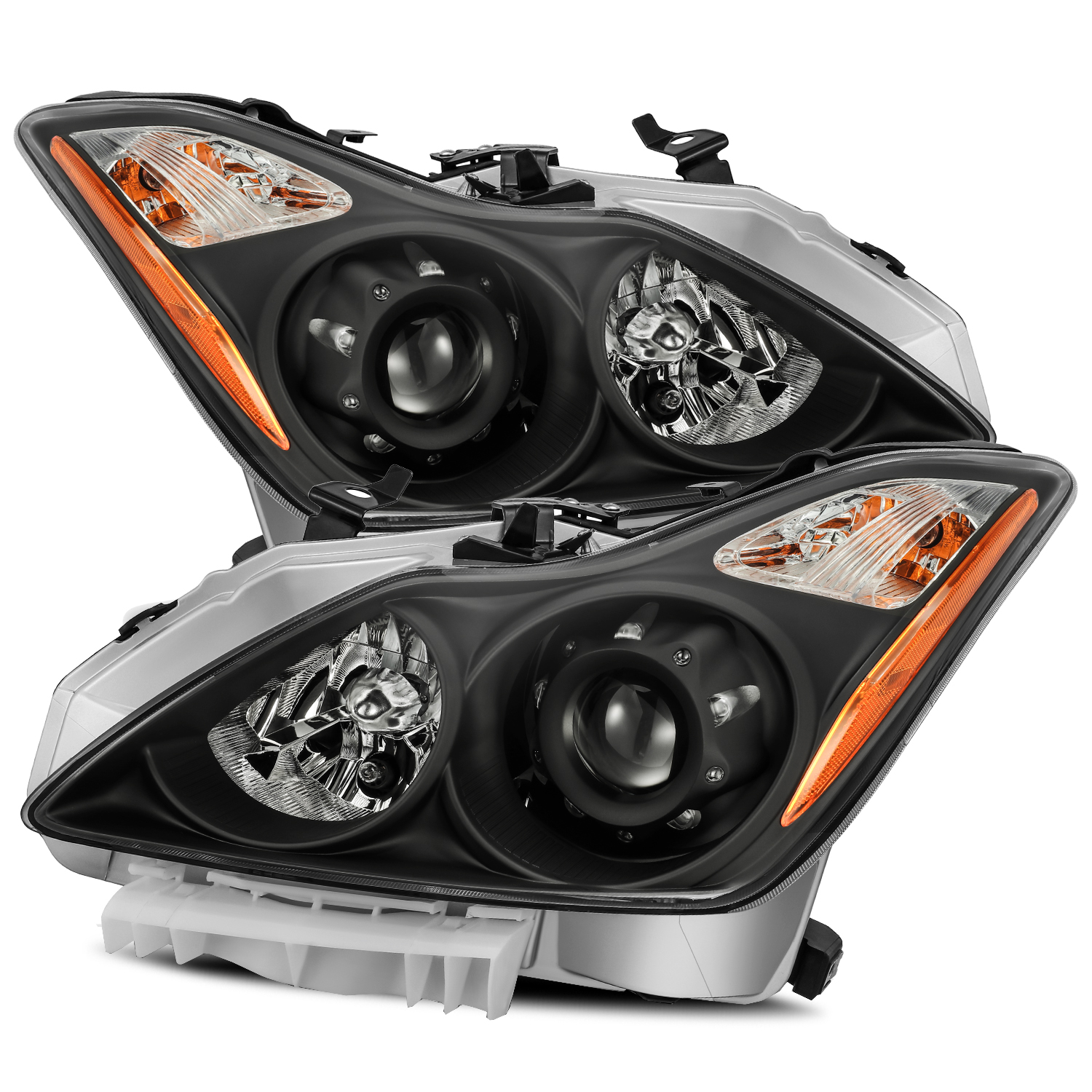 For 20082015 Infiniti G37/Q60 Black Projector Headlights Lamp LH/RH