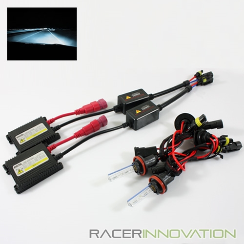 H11 8000K Blue White Ac Slim Ballast Xenon HID Kit Headlights/Fog Driving Light